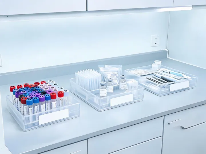 Laboratory accessory and QC consumables bench
